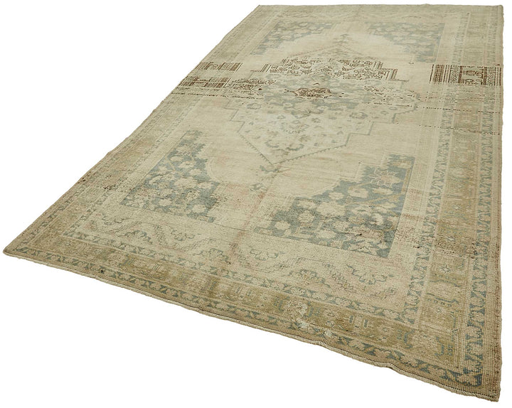 6x11 Beige Handmade Oriental Rug - 49797