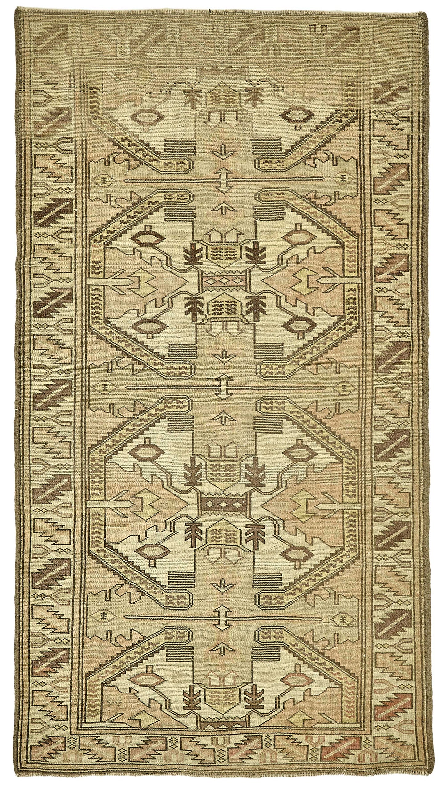 3x6 Beige Small Oriental Rug - 49805