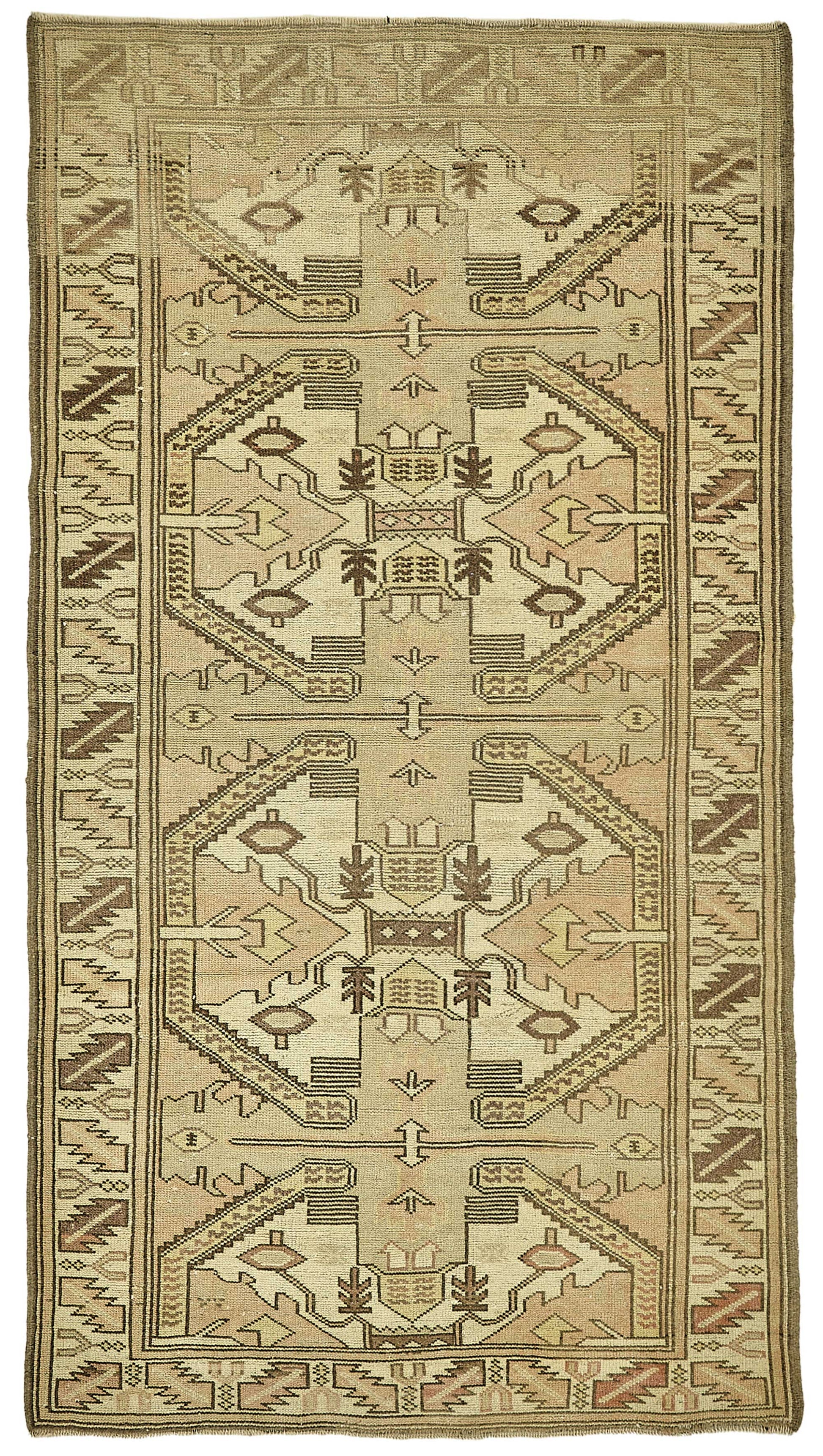 3x6 Beige Small Oriental Rug - 49805