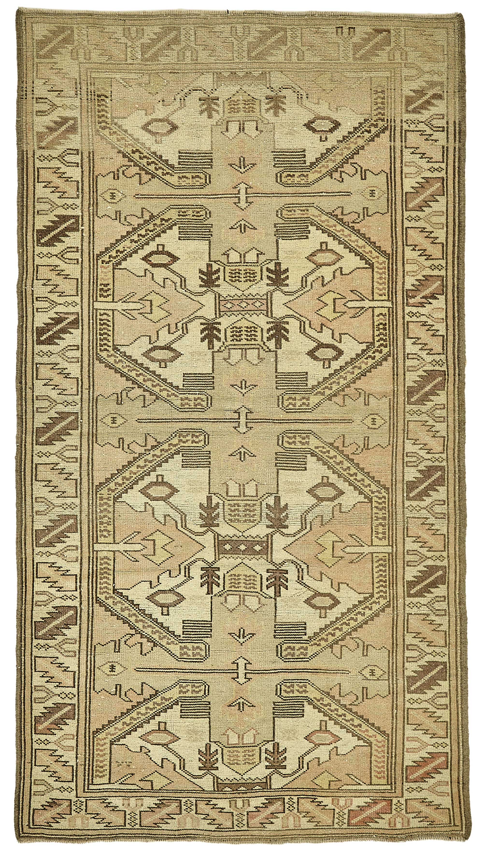 3x6 Beige Small Oriental Rug - 49805