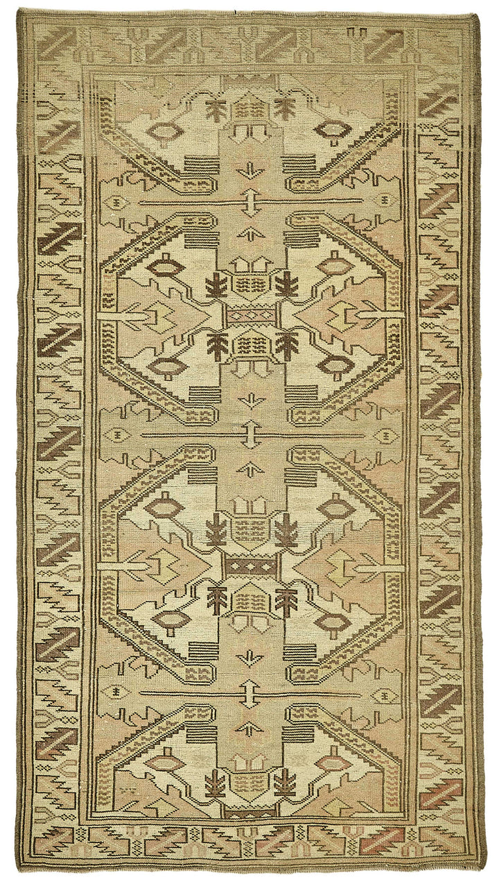 3x6 Beige Small Oriental Rug - 49805