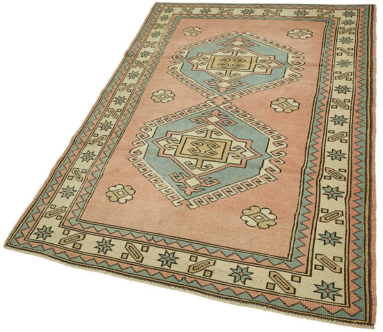 4x6 Beige Small Oriental Rug - 49813