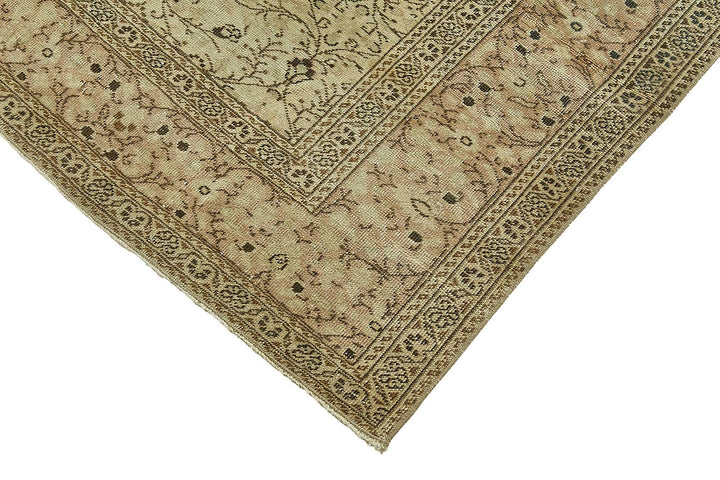 6x10 Beige Handmade Oriental Rug - 49817