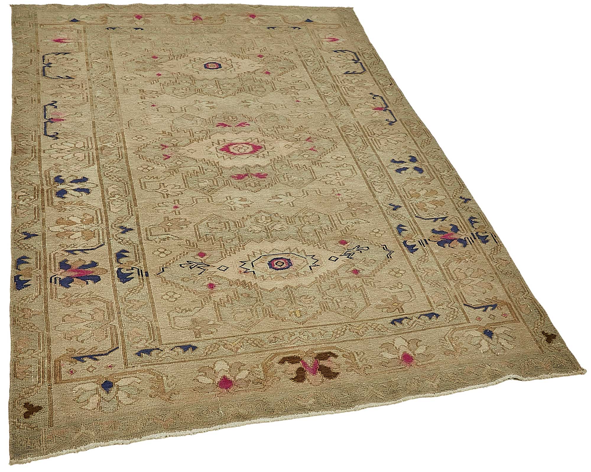4x6 Beige Small Oriental Rug - 49819