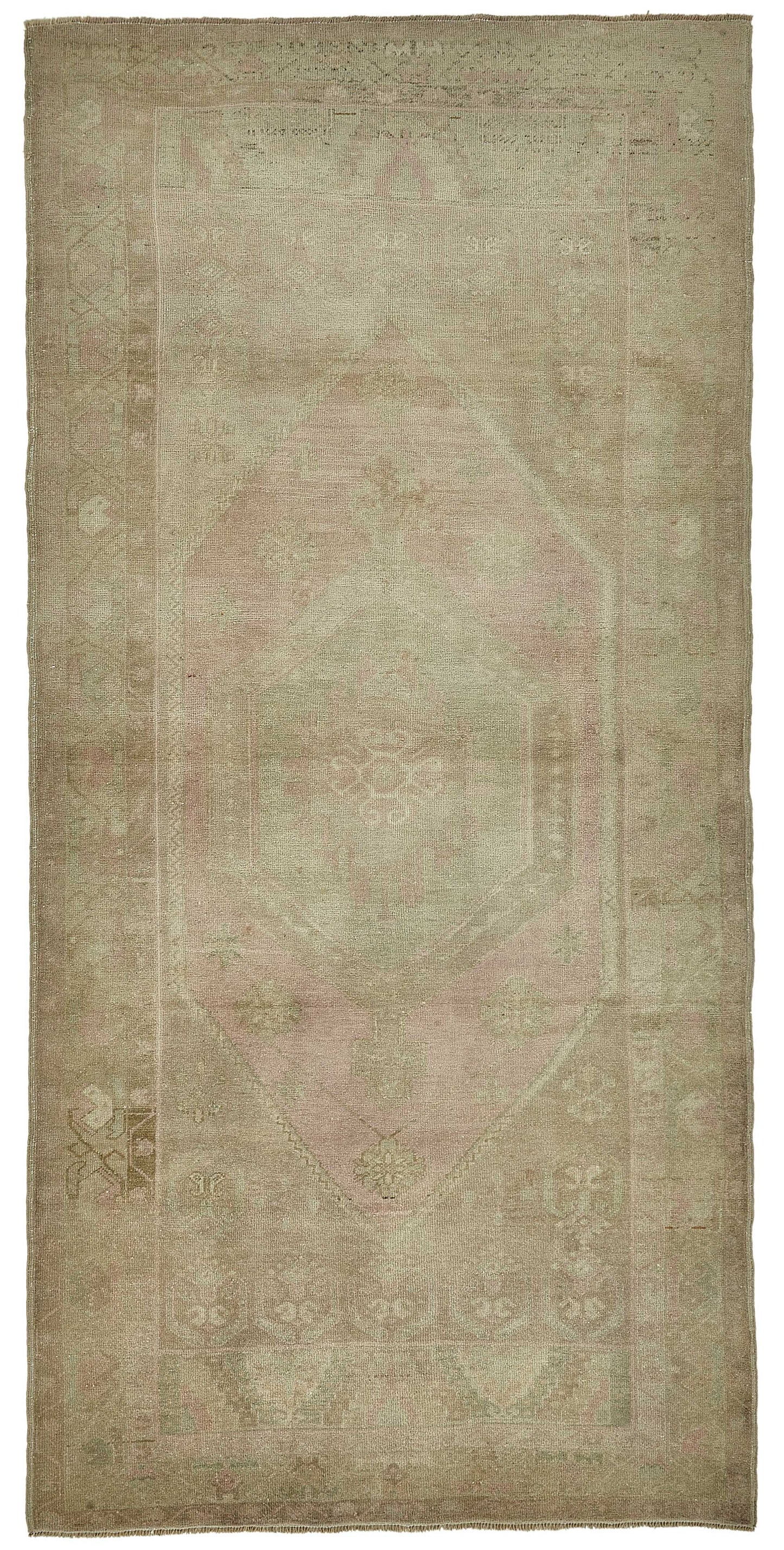 4x8 Beige Handmade Oriental Rug - 49820