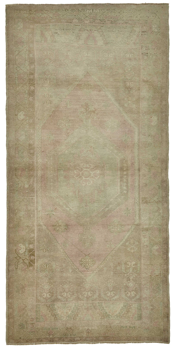 4x8 Beige Handmade Oriental Rug - 49820