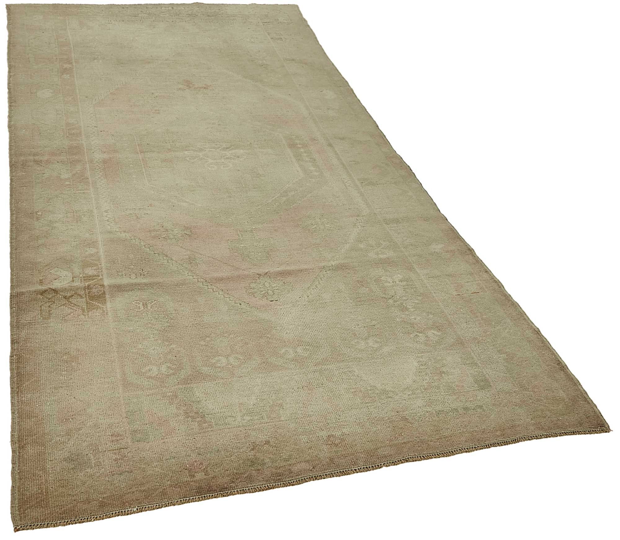 4x8 Beige Handmade Oriental Rug - 49820