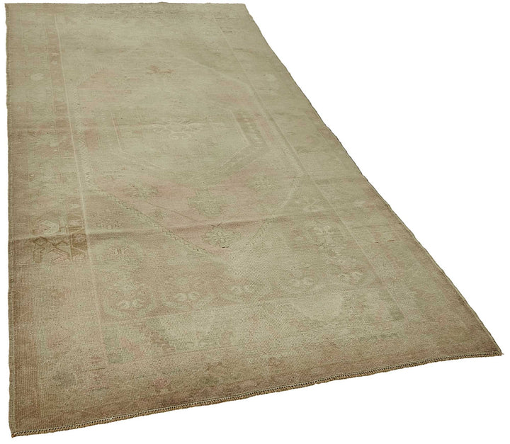 4x8 Beige Handmade Oriental Rug - 49820