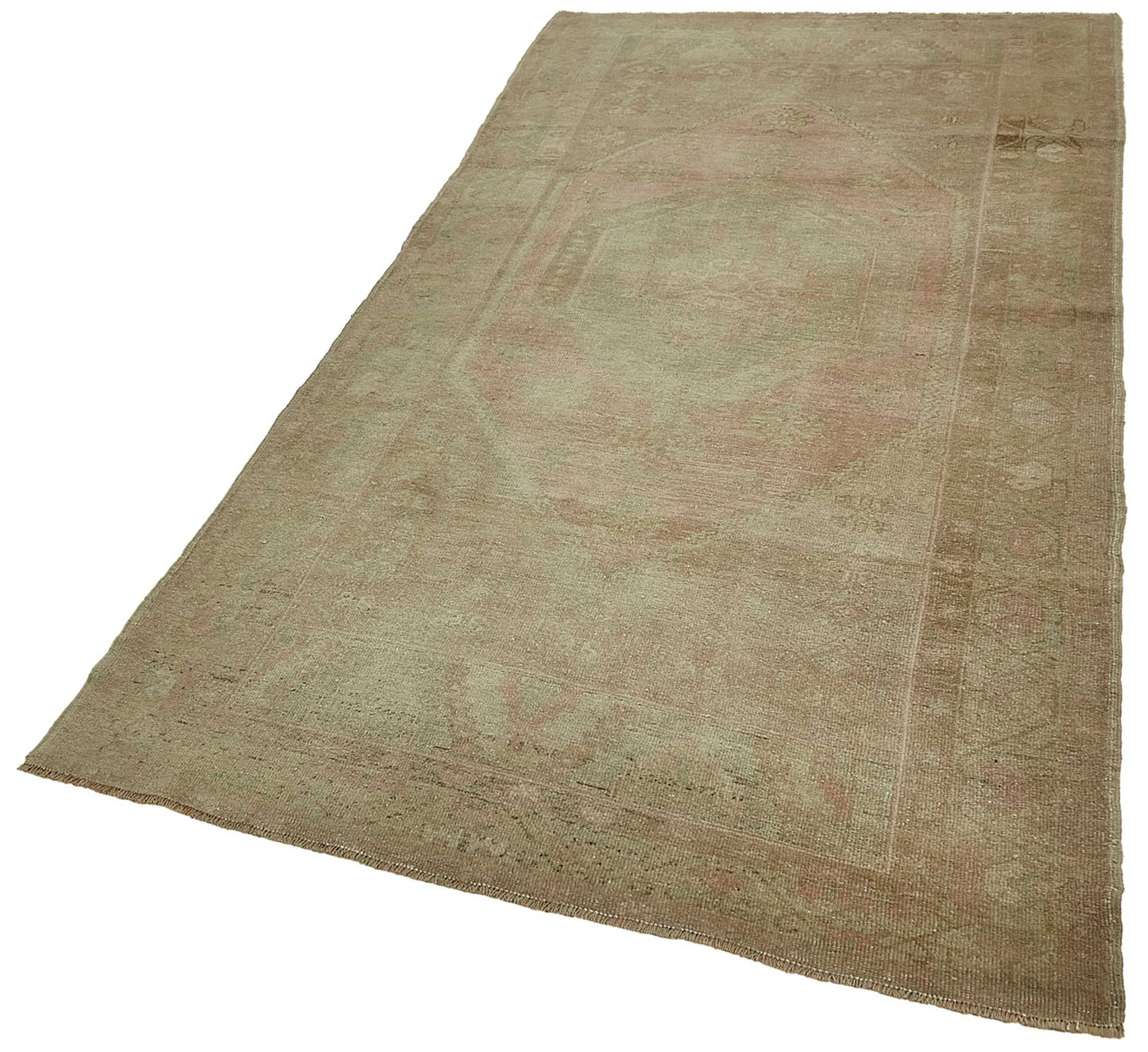 4x8 Beige Handmade Oriental Rug - 49820