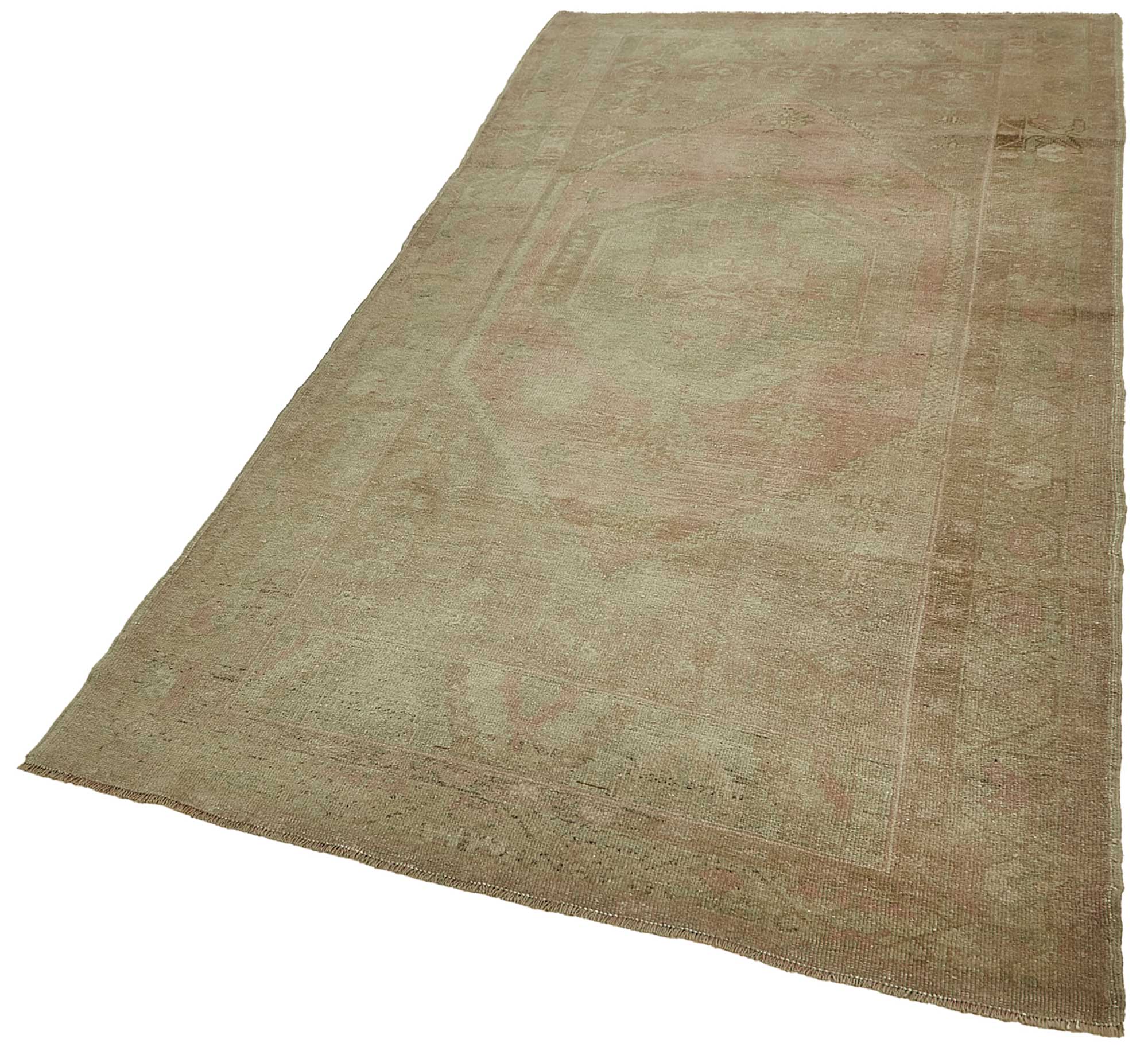 4x8 Beige Handmade Oriental Rug - 49820