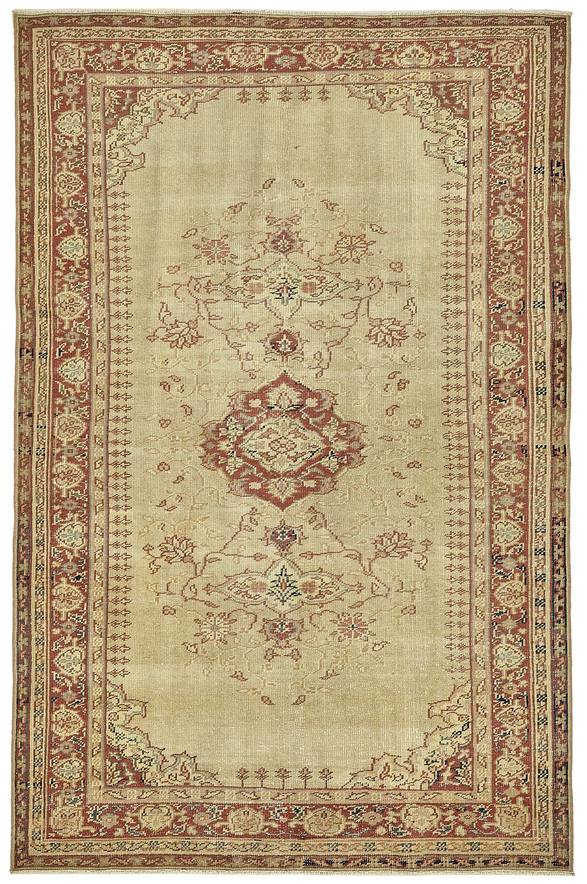 4x7 Beige Small Oriental Rug - 49821