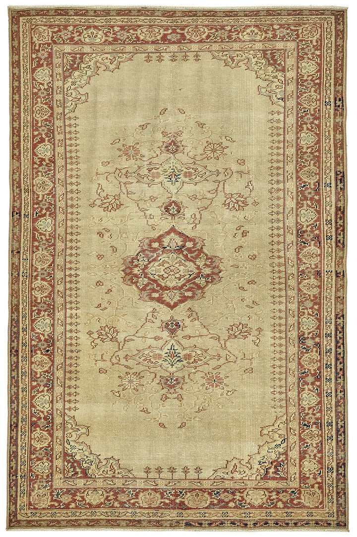 4x7 Beige Small Oriental Rug - 49821