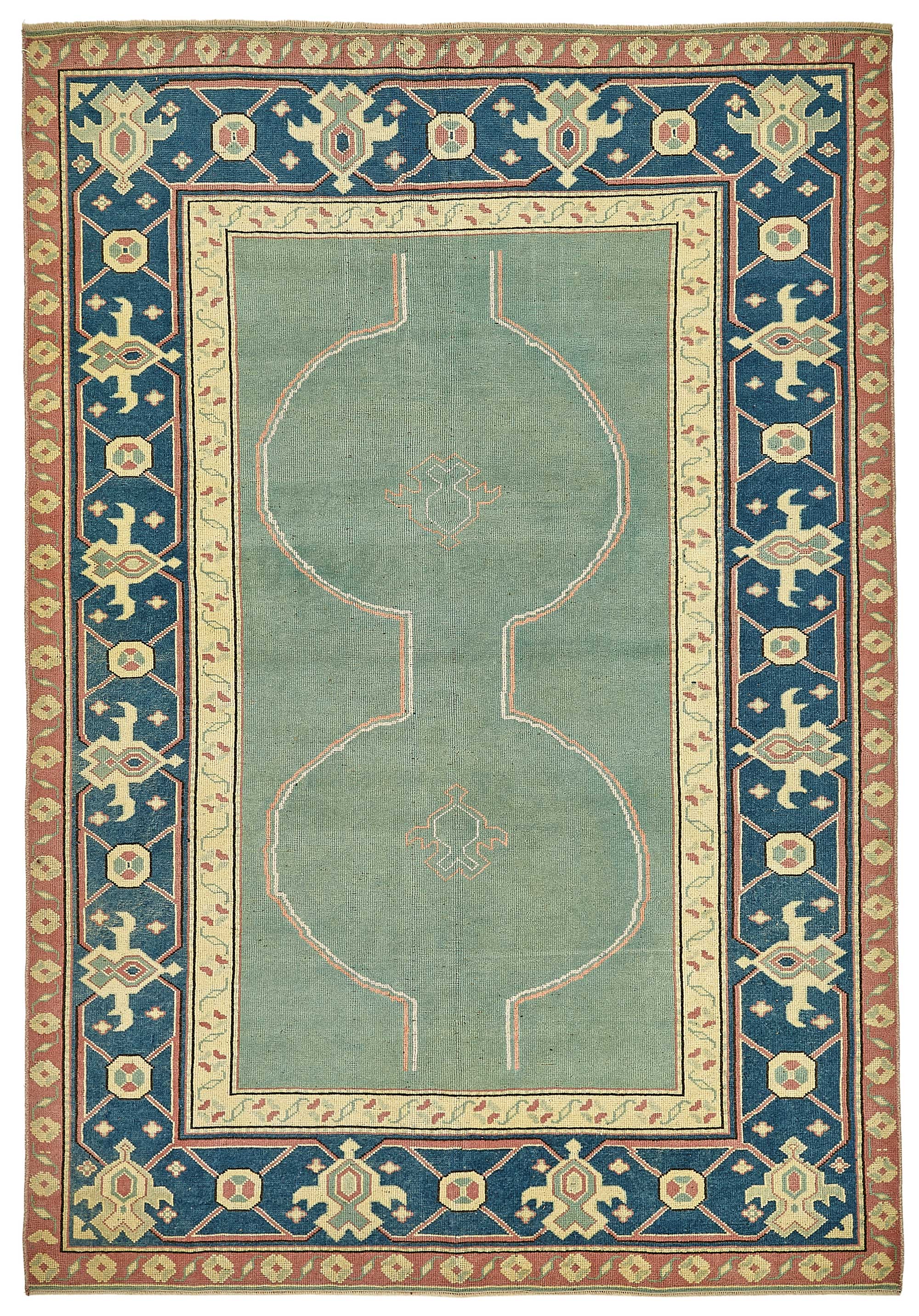 5x8 Beige Handmade Oriental Rug - 49825