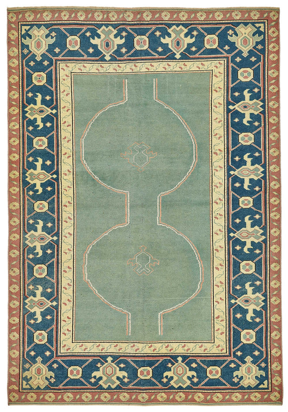 5x8 Beige Handmade Oriental Rug - 49825