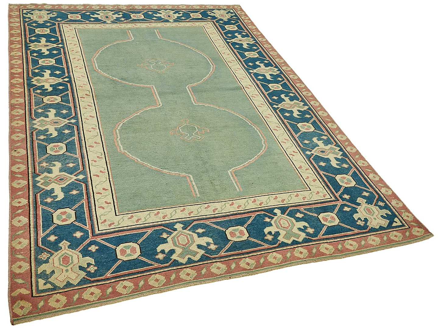 5x8 Beige Handmade Oriental Rug - 49825