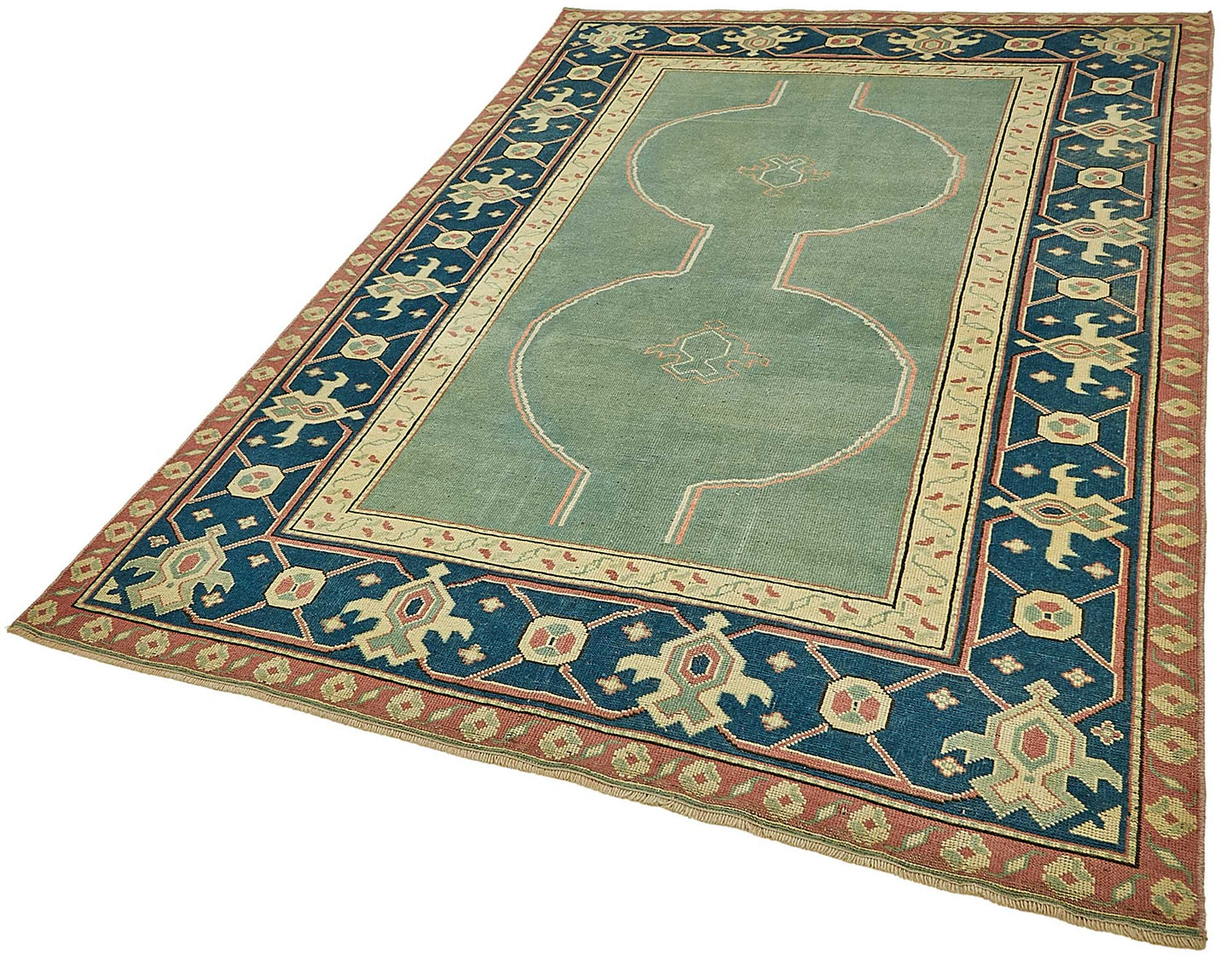 5x8 Beige Handmade Oriental Rug - 49825