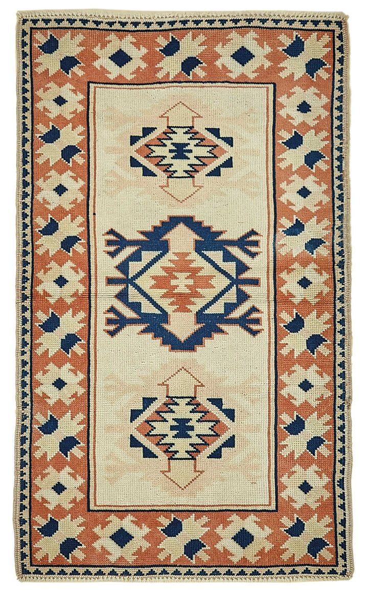 3x4 Beige Small Oriental Rug - 49827