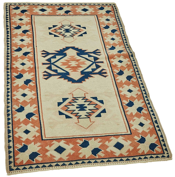 3x4 Beige Small Oriental Rug - 49827