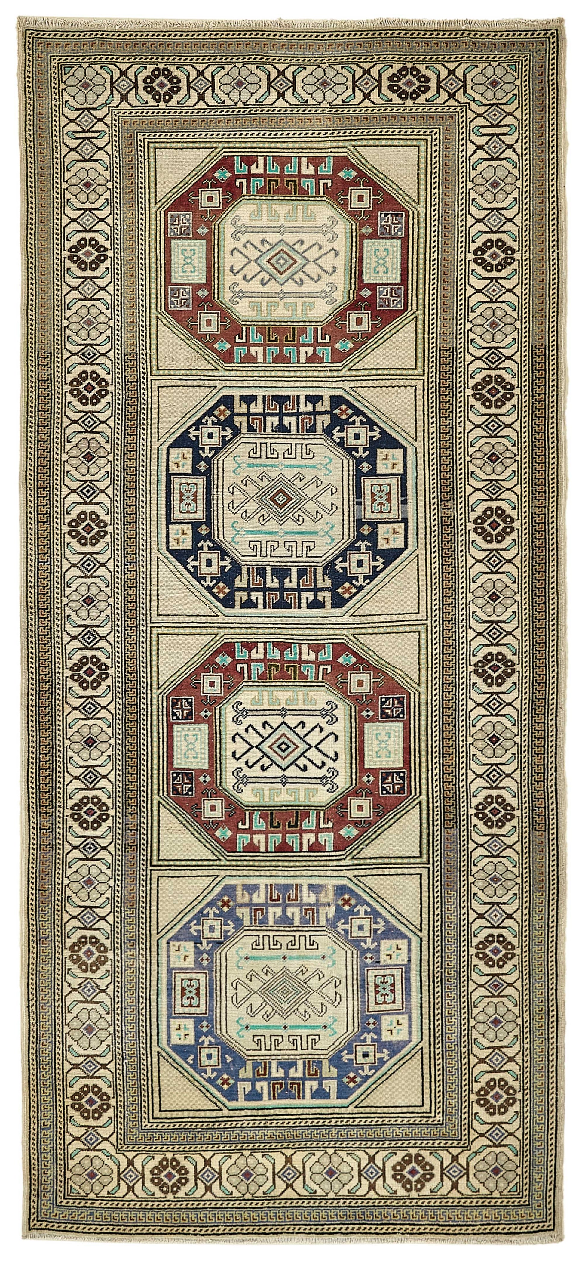 3x7 Beige Small Oriental Rug - 49831