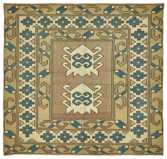 3x4 Beige Small Oriental Rug - 49834