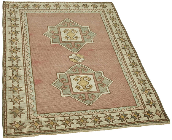 3x4 Beige Small Oriental Rug - 49835