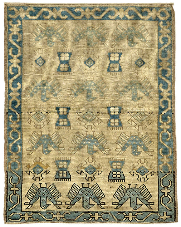 3x4 Beige Small Oriental Rug - 49836