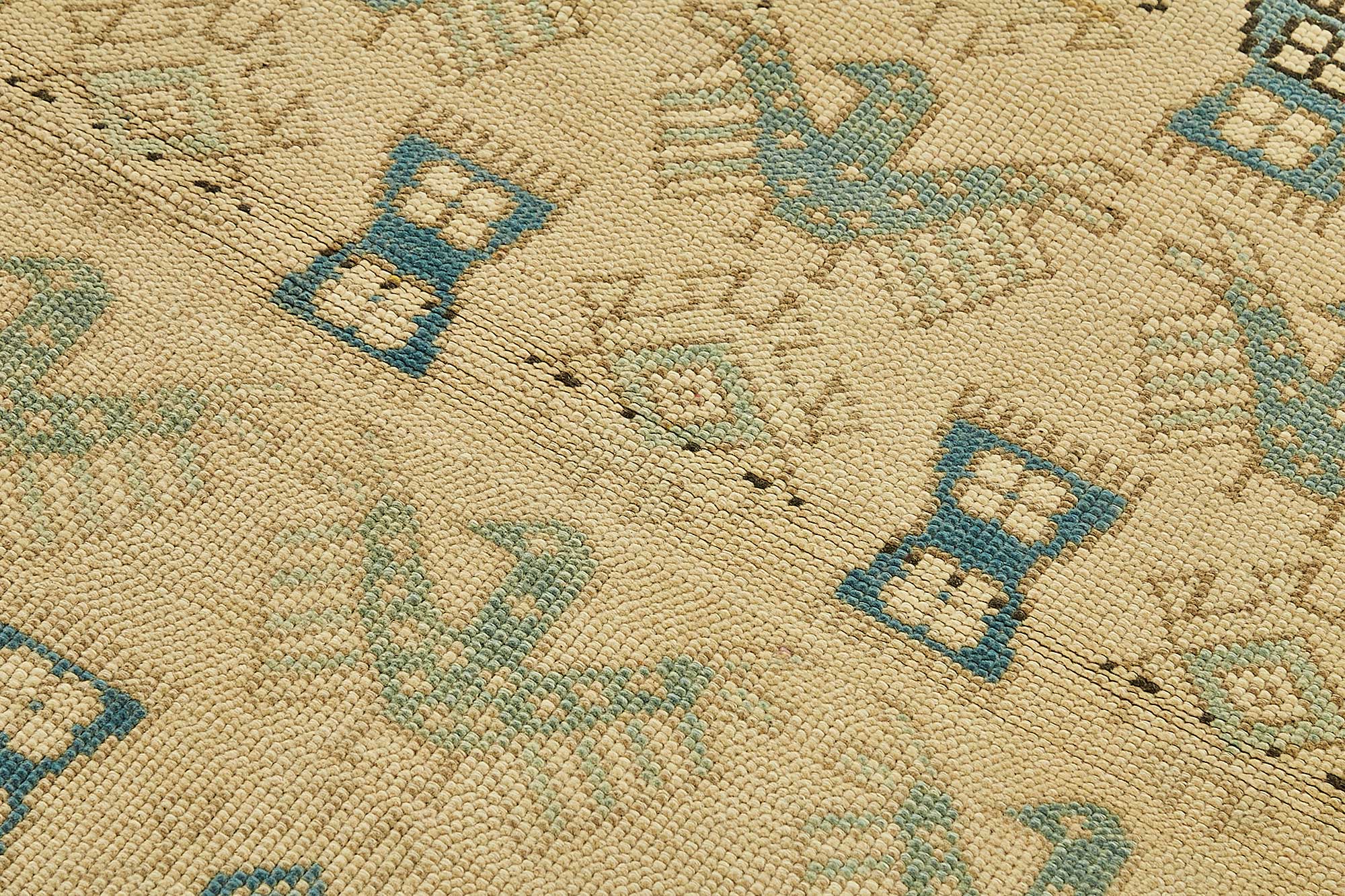 3x4 Beige Small Oriental Rug - 49836