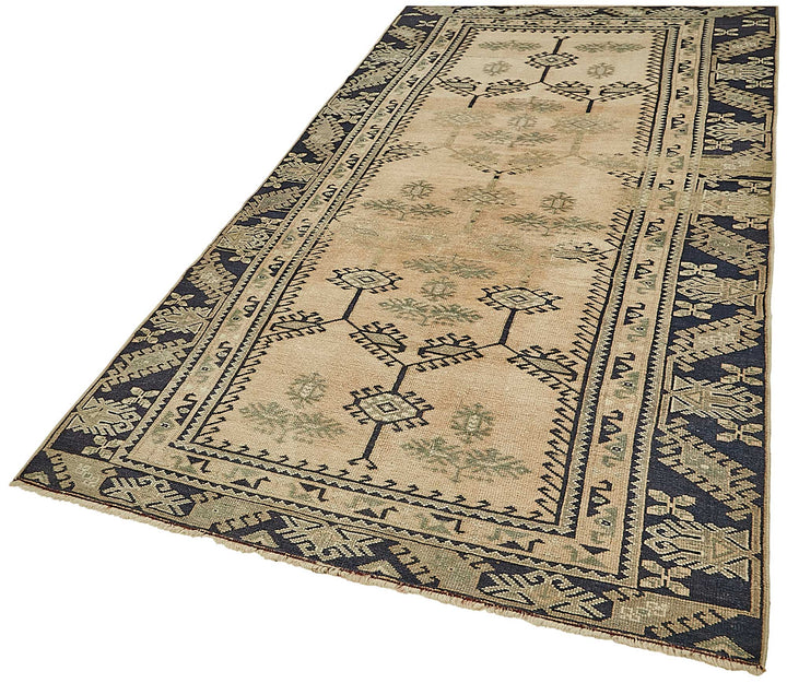 4x8 Beige Handmade Oriental Rug - 49842