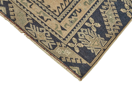 4x8 Beige Handmade Oriental Rug - 49842