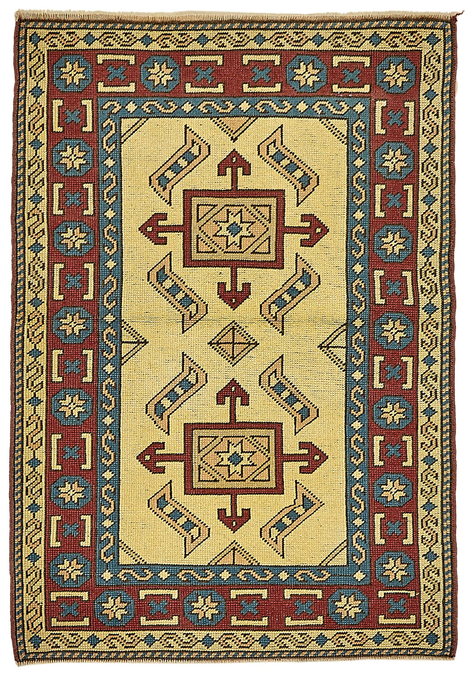 3x3 Beige Small Oriental Rug - 49845