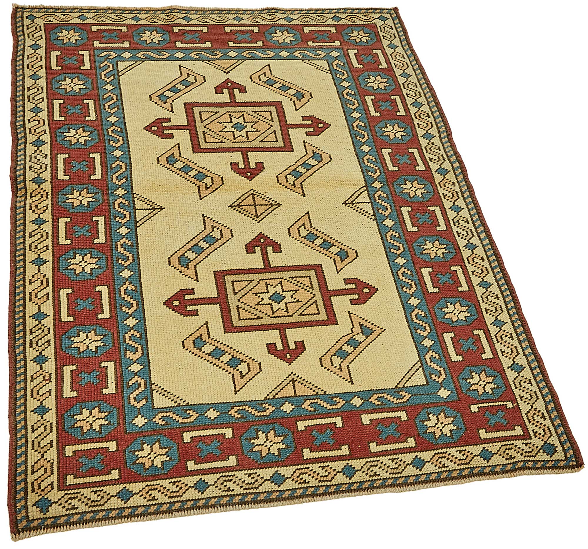 3x3 Beige Small Oriental Rug - 49845