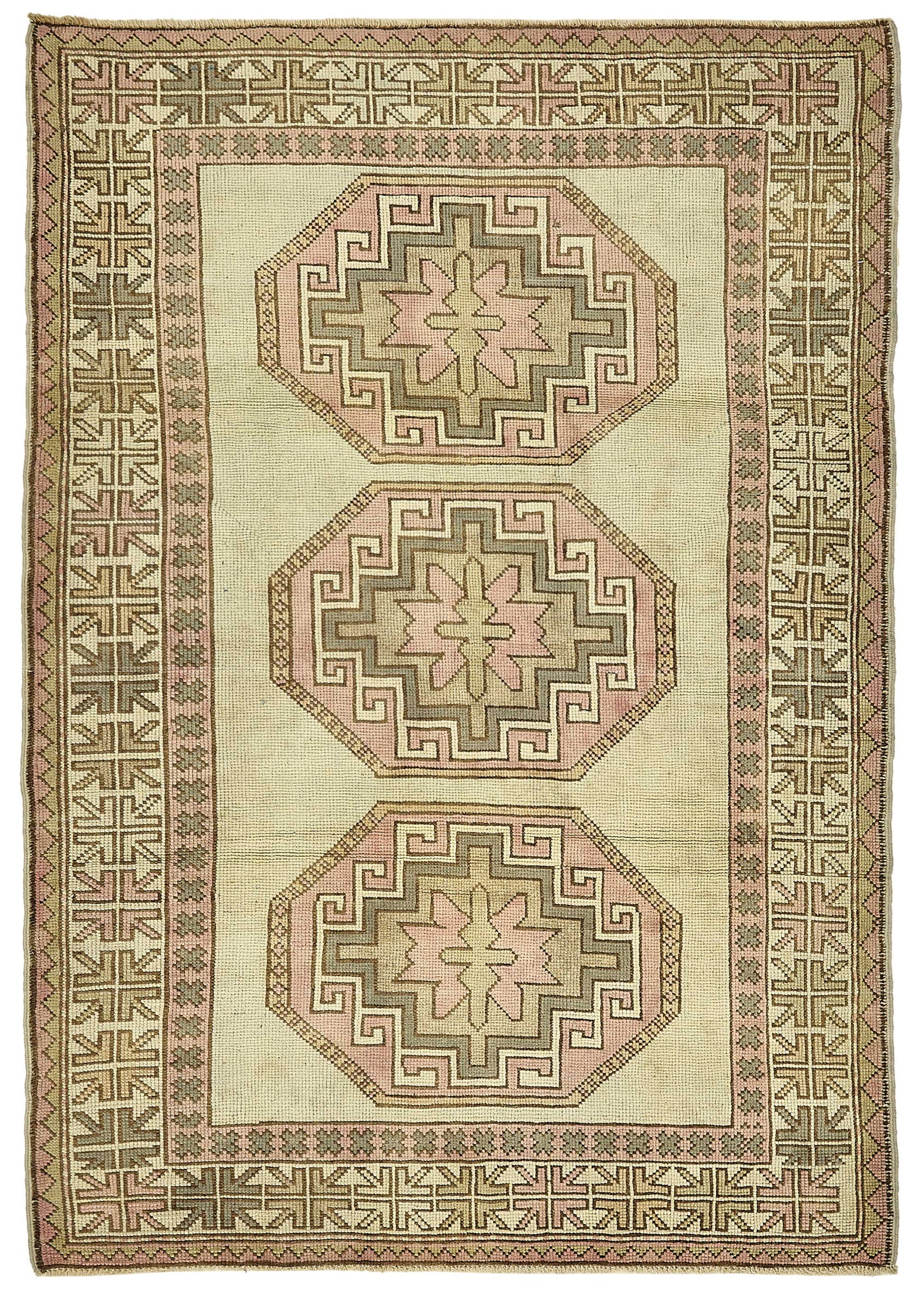 5x7 Beige Small Oriental Rug - 49855
