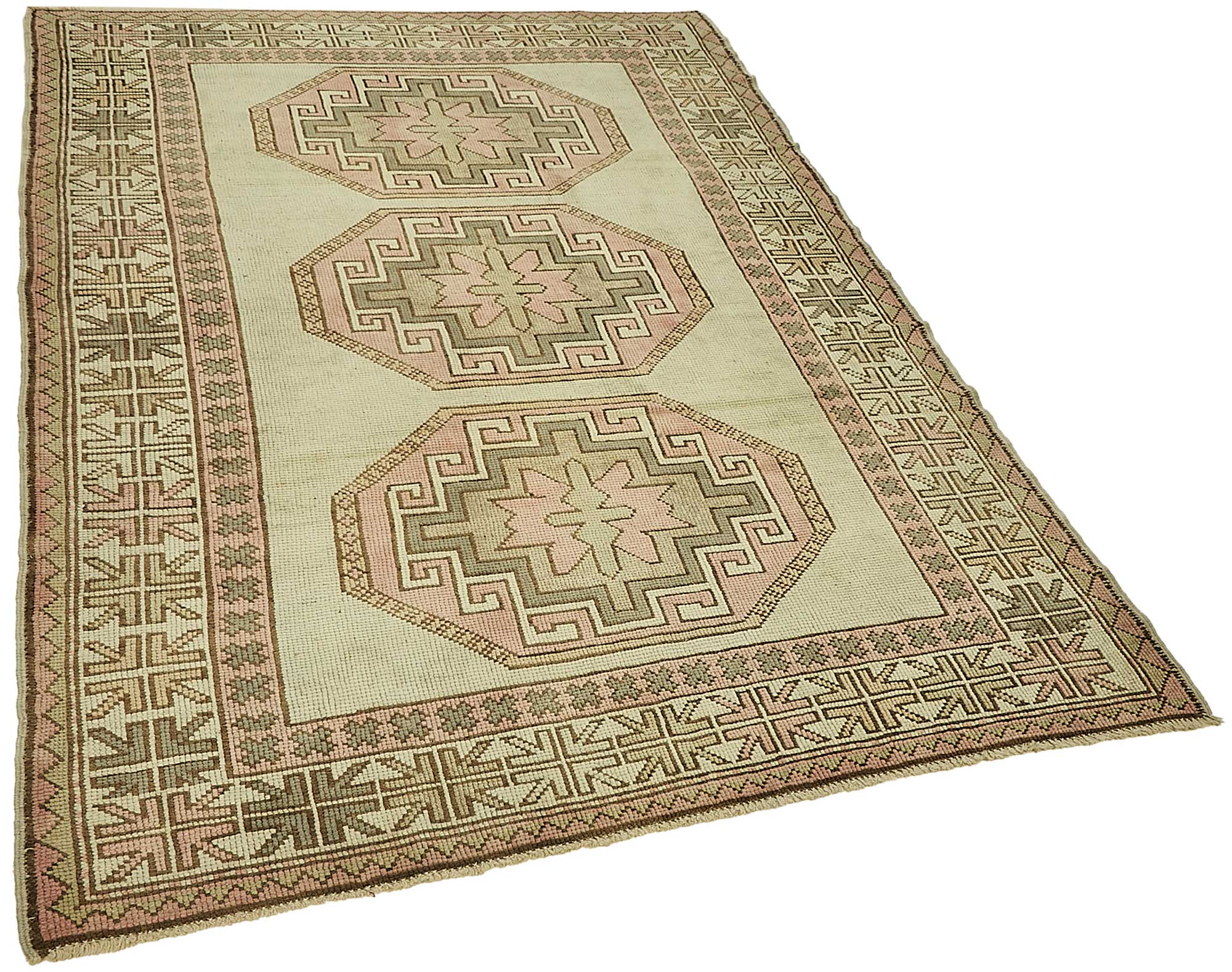 5x7 Beige Small Oriental Rug - 49855