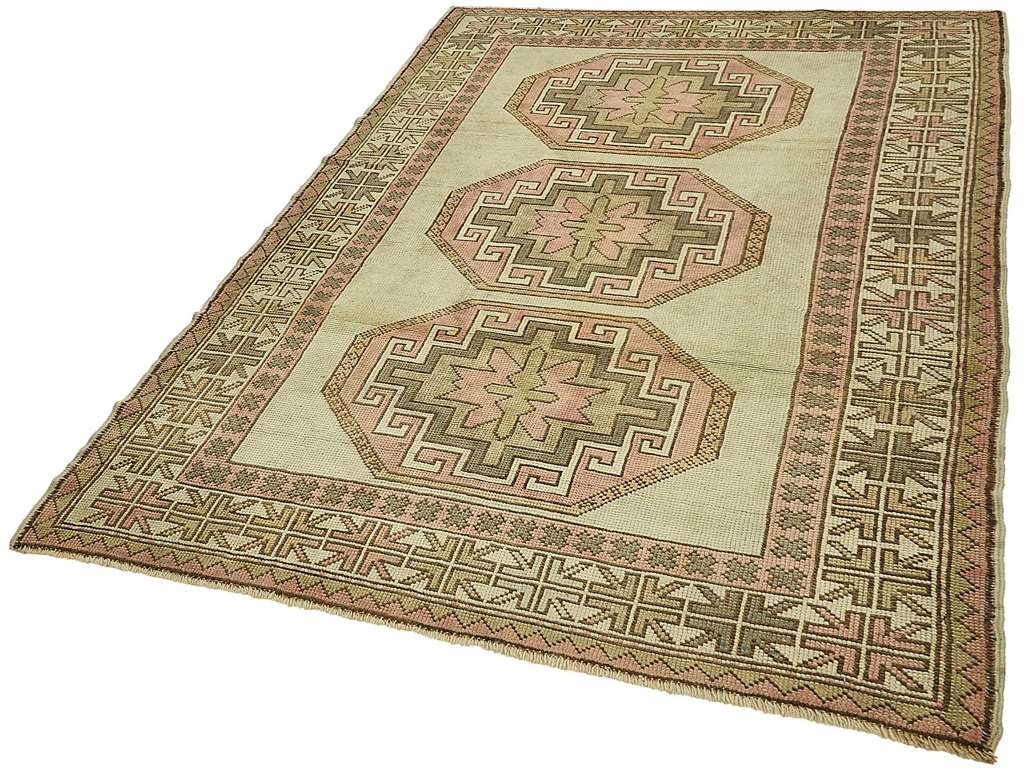 5x7 Beige Small Oriental Rug - 49855