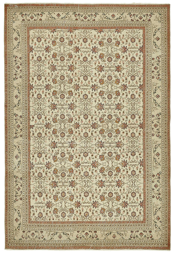 4x6 Beige Small Oriental Rug - 49858