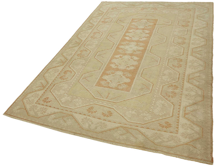 5x8 Beige Handmade Oriental Rug - 49859
