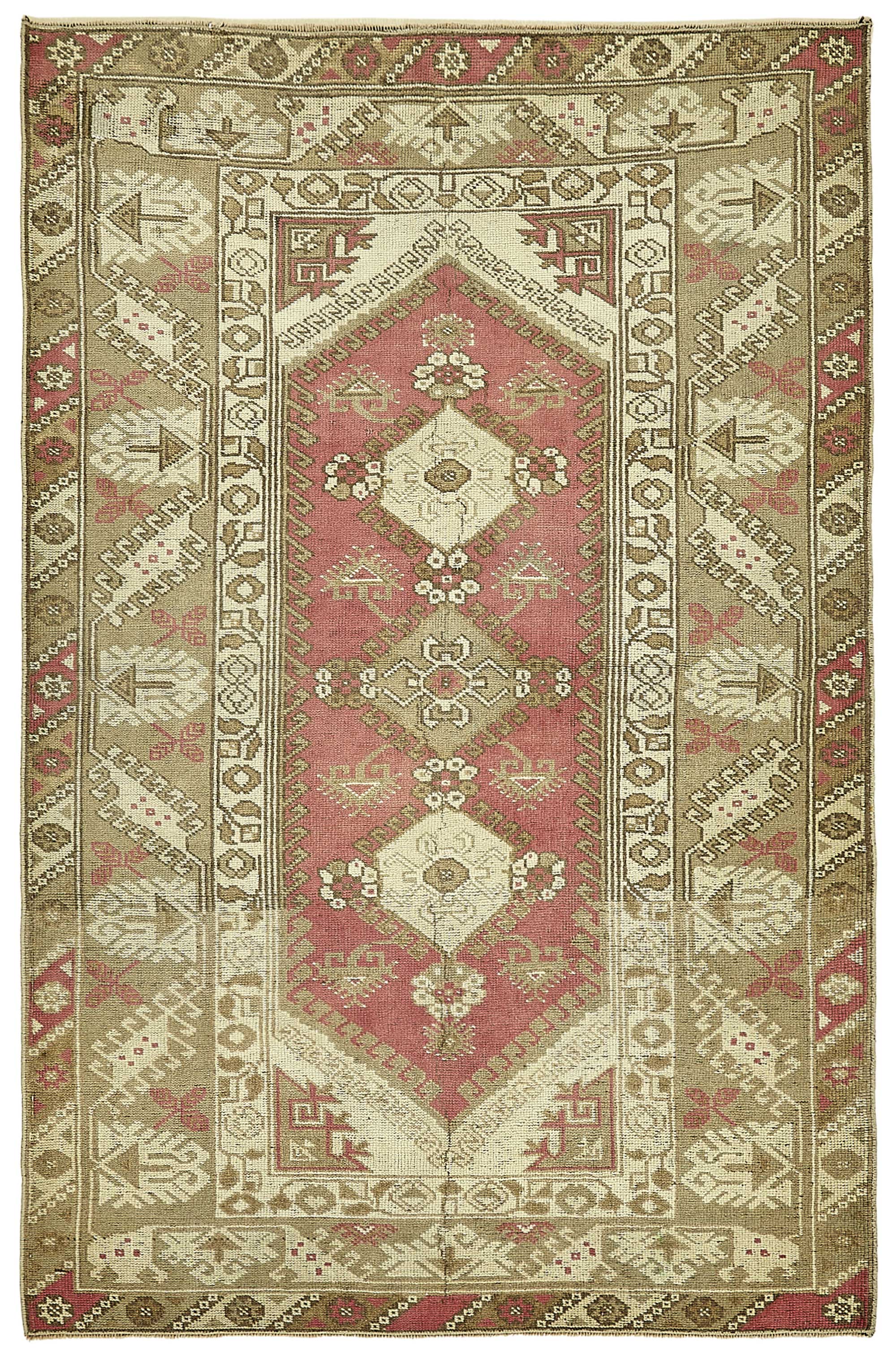 4x6 Beige Small Oriental Rug - 49860
