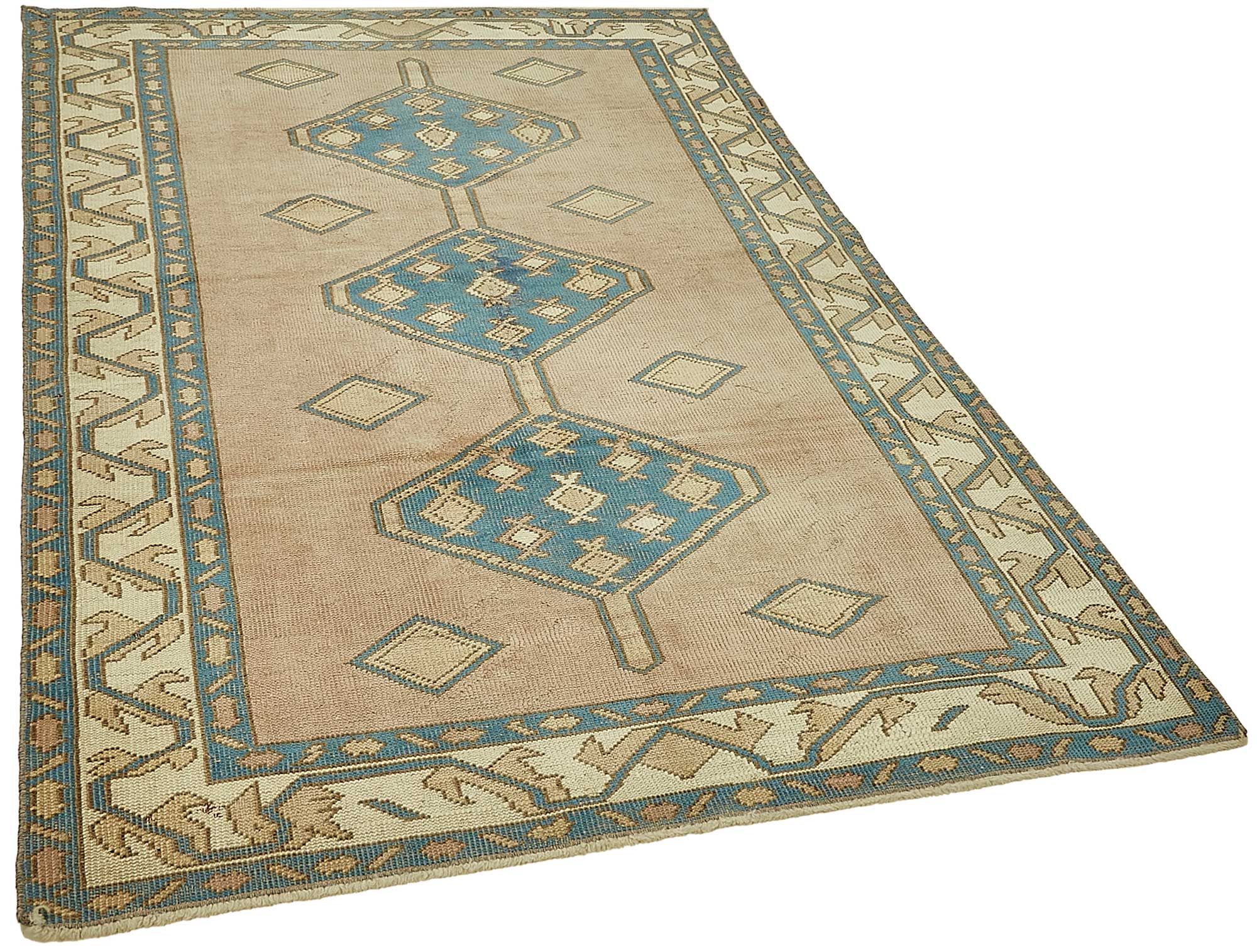 5x7 Beige Small Oriental Rug - 49914