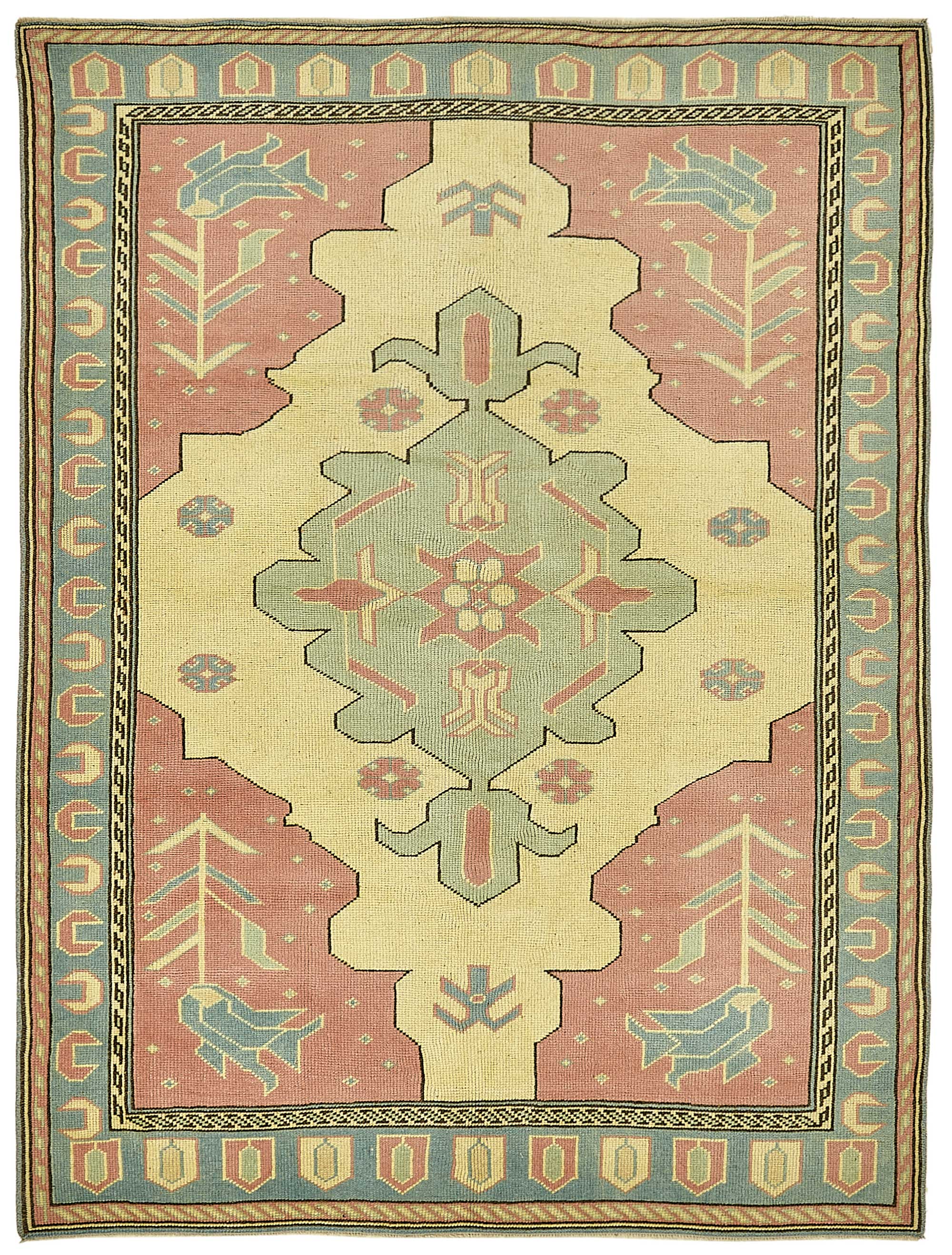 5x7 Beige Small Oriental Rug - 49915