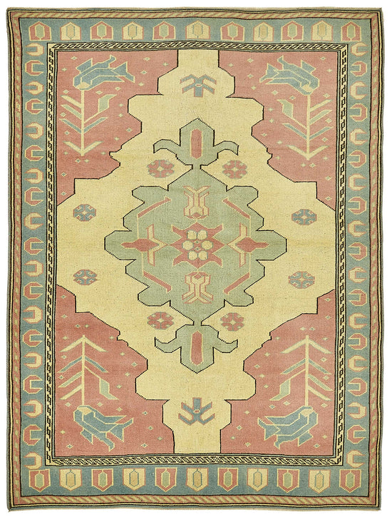 5x7 Beige Small Oriental Rug - 49915