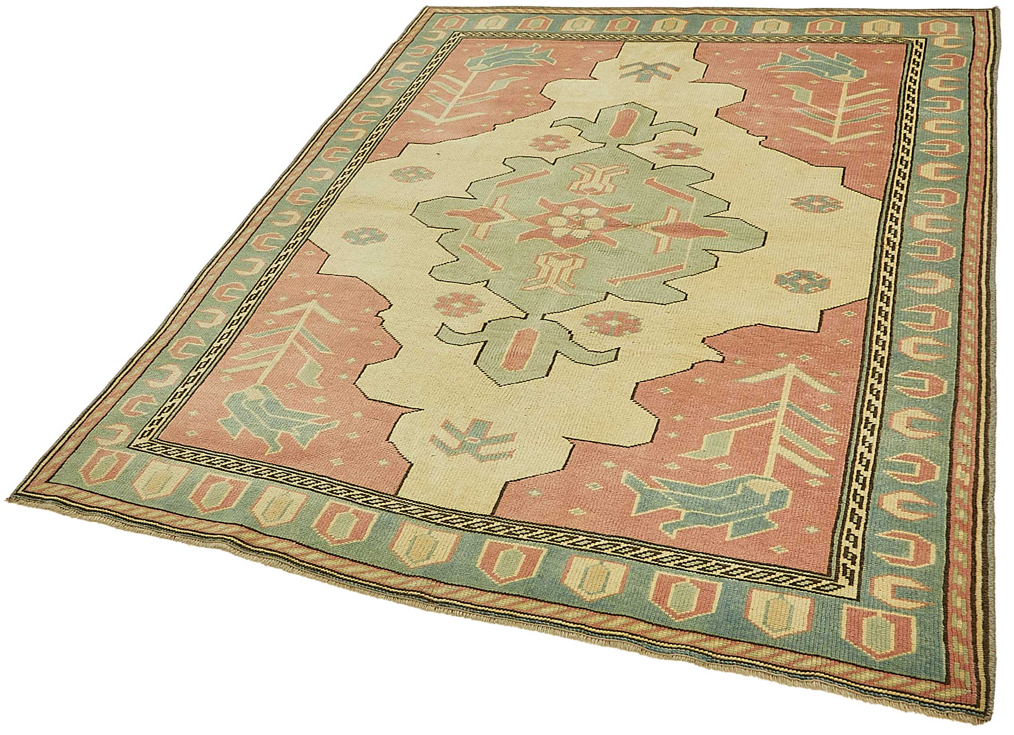 5x7 Beige Small Oriental Rug - 49915