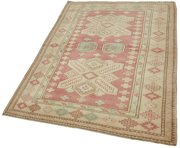4x5 Beige Small Oriental Rug - 49919