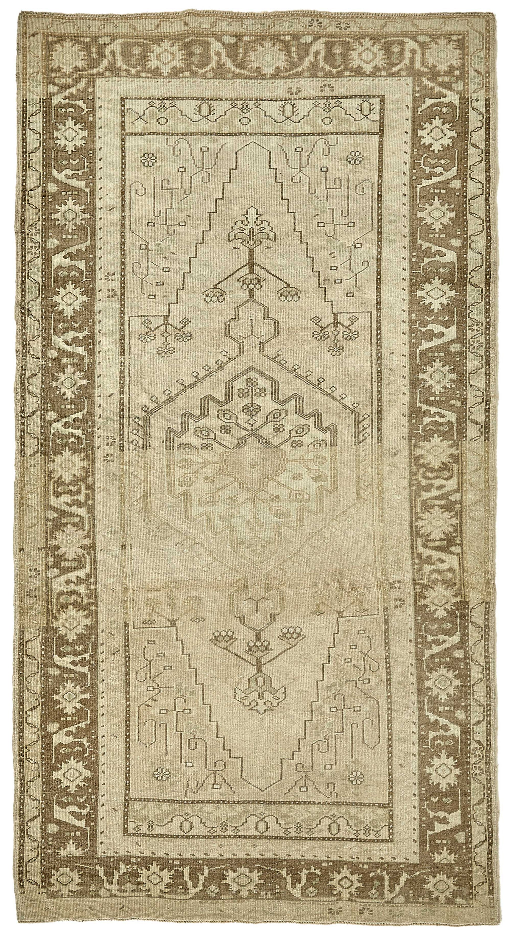 5x8 Beige Handmade Oriental Rug - 49920