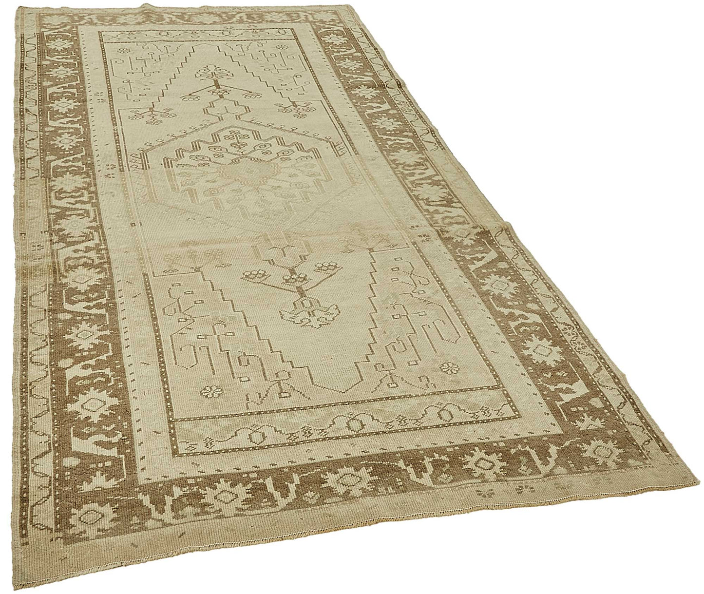 5x8 Beige Handmade Oriental Rug - 49920