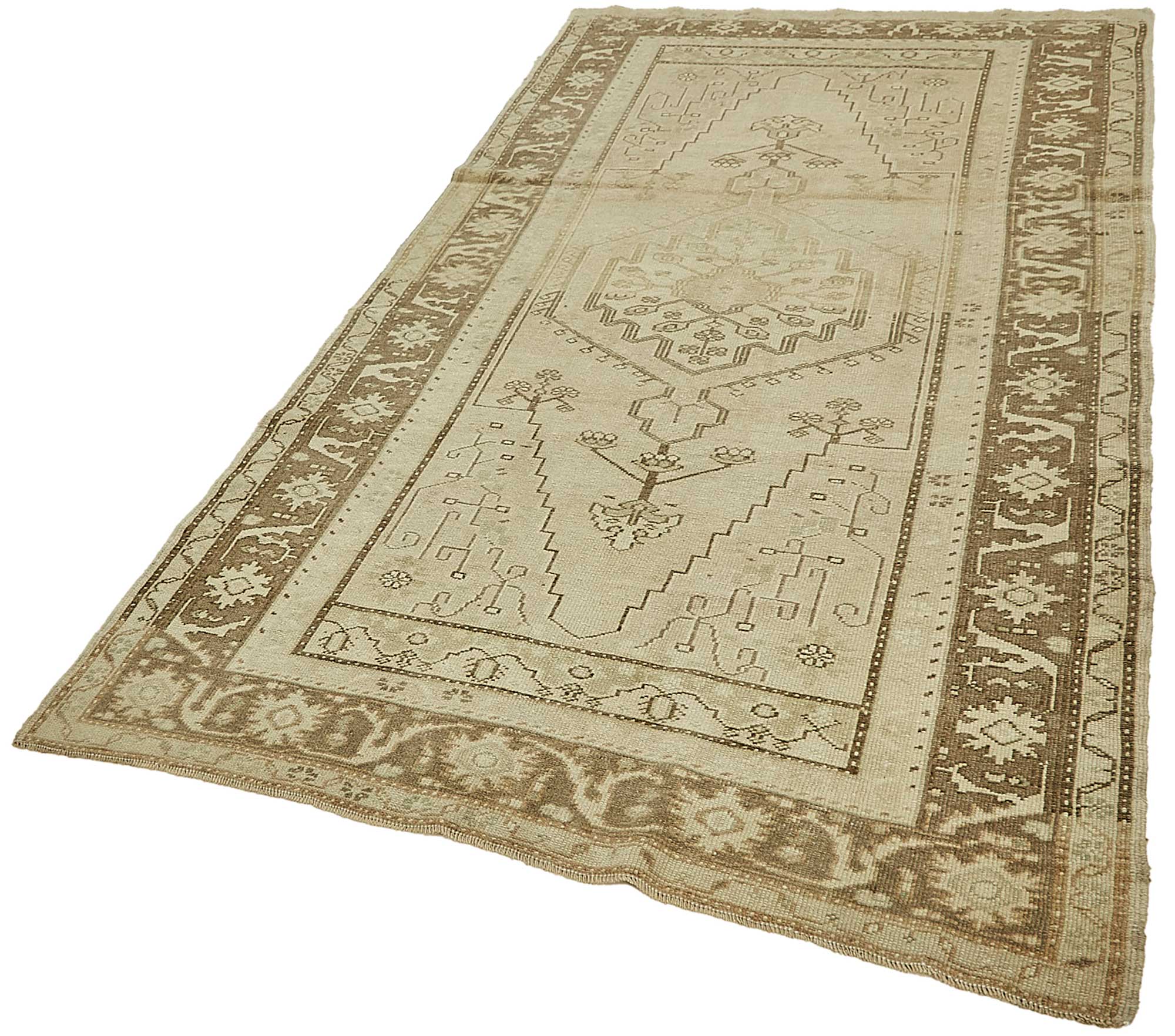 5x8 Beige Handmade Oriental Rug - 49920