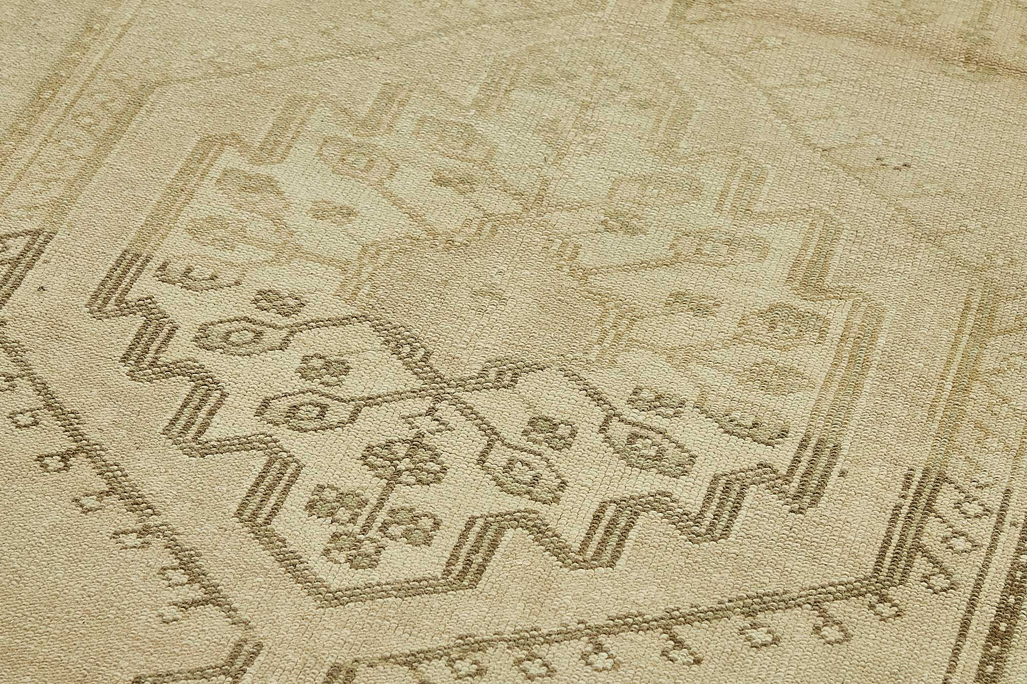 5x8 Beige Handmade Oriental Rug - 49920