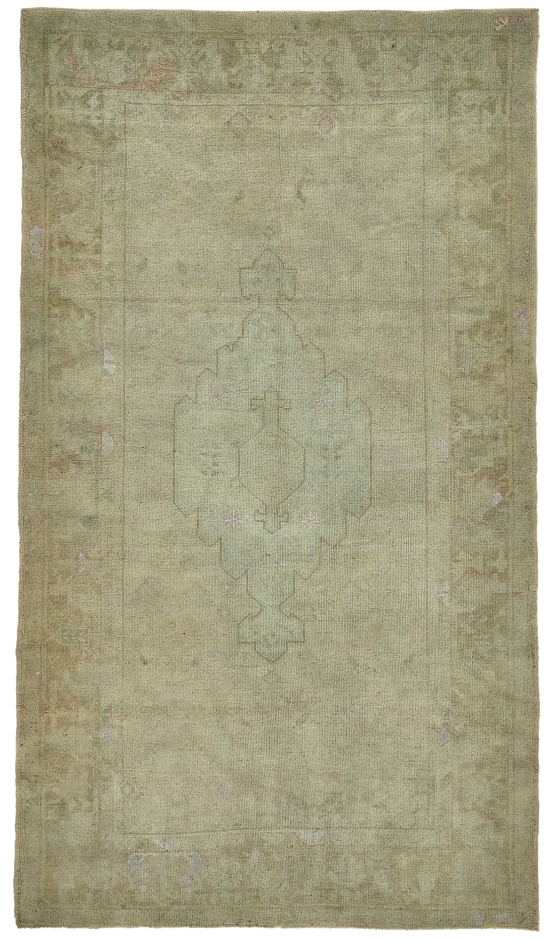 5x8 Beige Handmade Oriental Rug - 49921