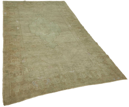 5x8 Beige Handmade Oriental Rug - 49921