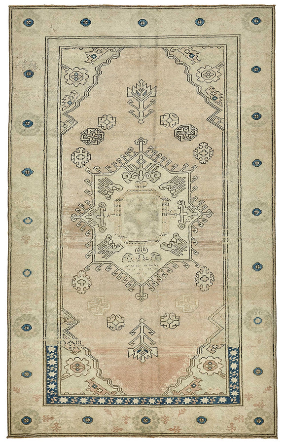 5x7 Beige Small Oriental Rug - 49922