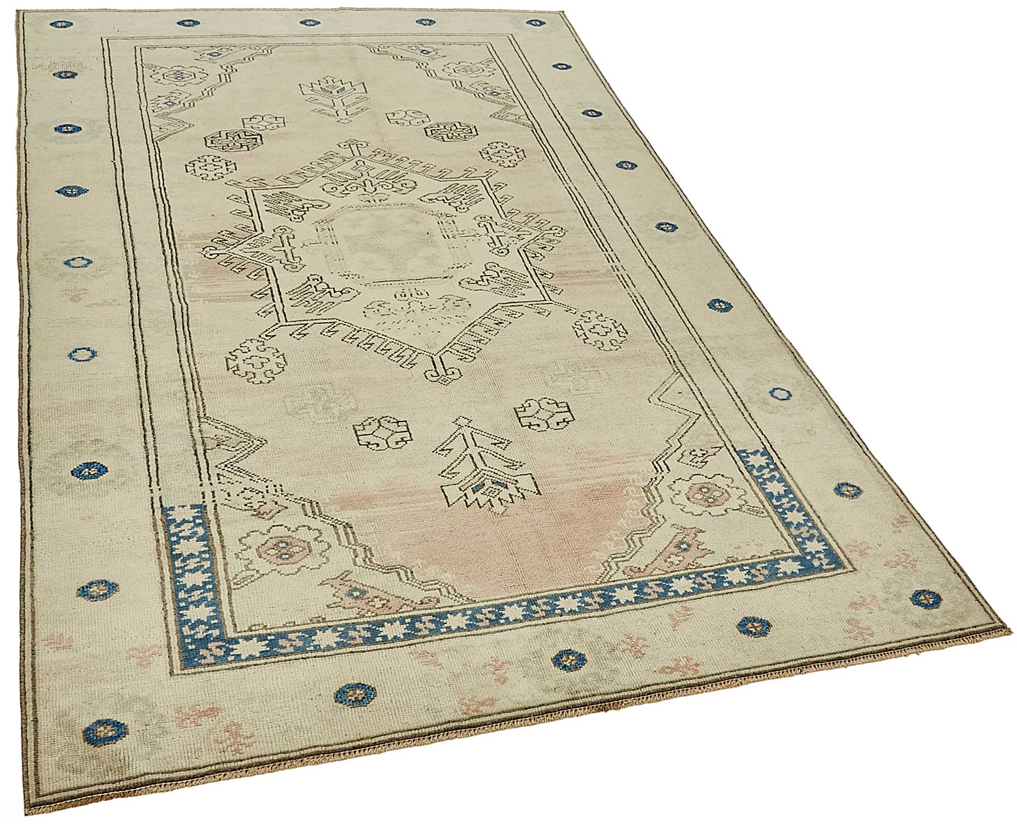 5x7 Beige Small Oriental Rug - 49922